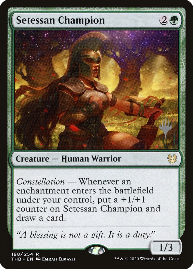 Setessan Champion (Promo Pack) [Theros Beyond Death Promos] | Gamers Paradise