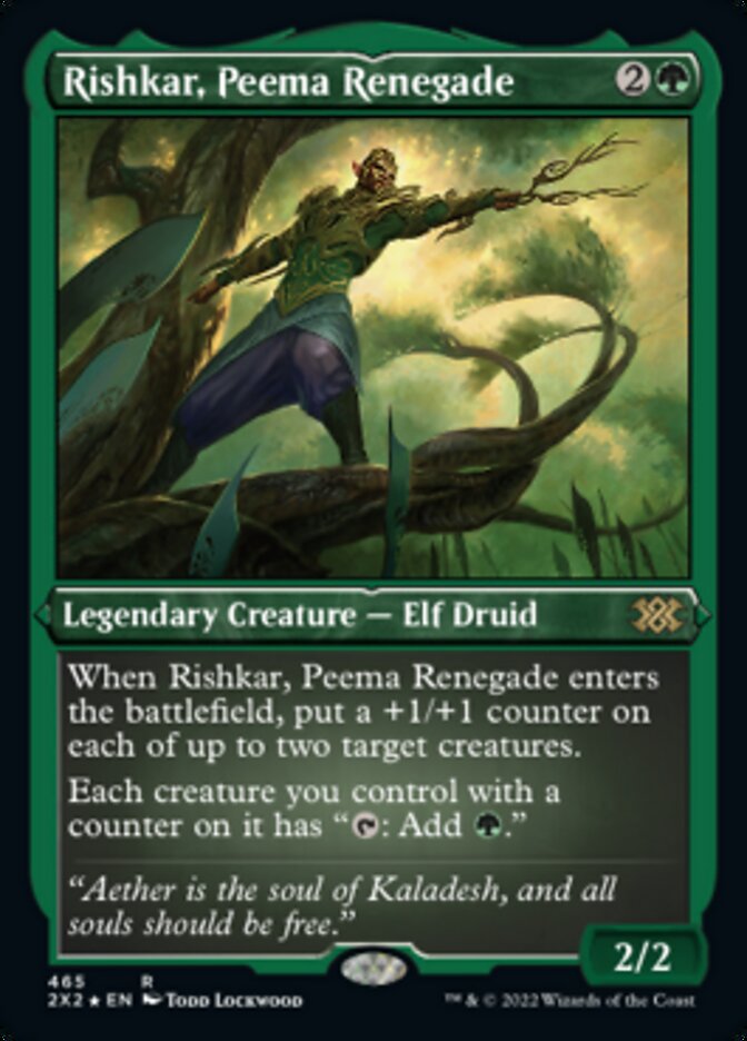 Rishkar, Peema Renegade (Foil Etched) [Double Masters 2022] | Gamers Paradise