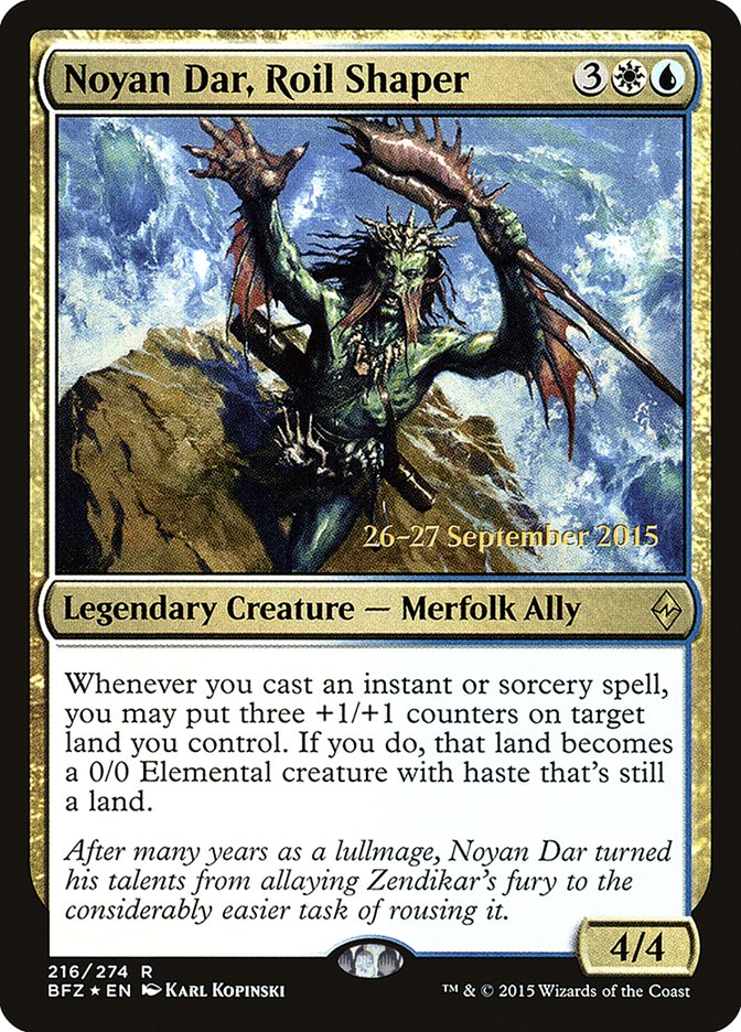 Noyan Dar, Roil Shaper [Battle for Zendikar Prerelease Promos] | Gamers Paradise