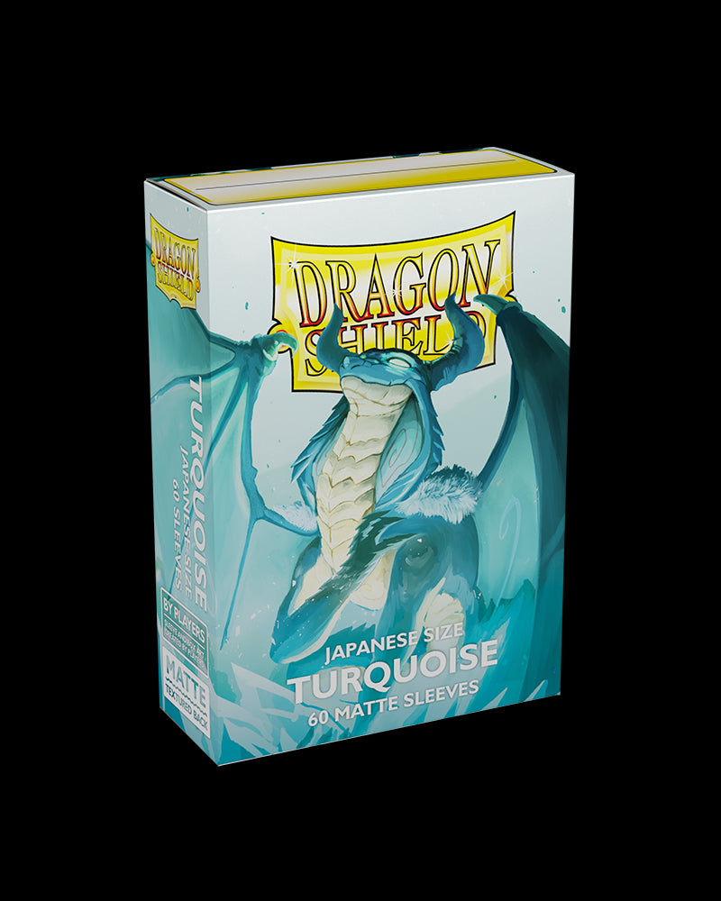 Dragon Shield: Japanese Size 60ct Sleeves - Turquoise (Matte) | Gamers Paradise