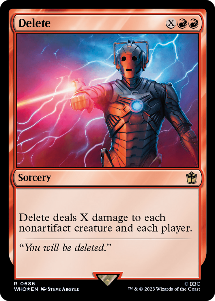 Delete (Surge Foil) [Doctor Who] | Gamers Paradise