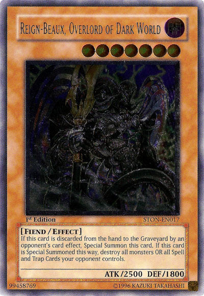 Reign-Beaux, Overlord of Dark World [STON-EN017] Ultimate Rare | Gamers Paradise