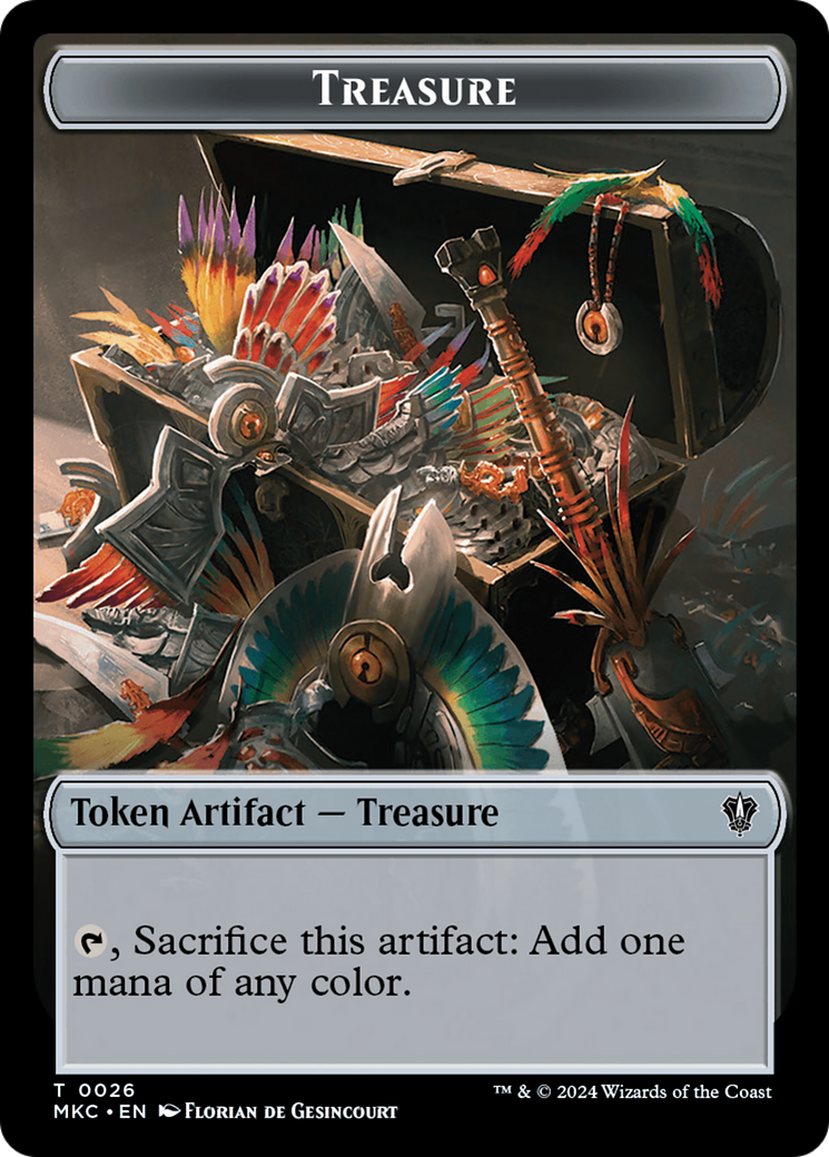 Thopter // Treasure Double-Sided Token [Murders at Karlov Manor Commander Tokens] | Gamers Paradise