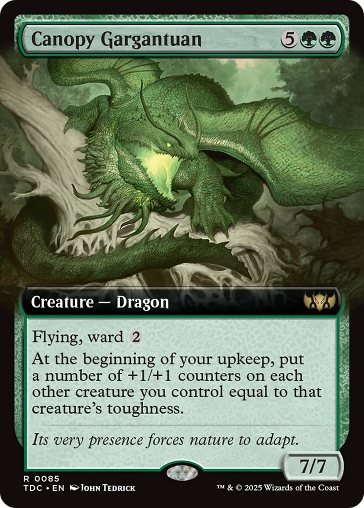 Canopy Gargantuan (Extended Art) [Tarkir: Dragonstorm Commander] | Gamers Paradise