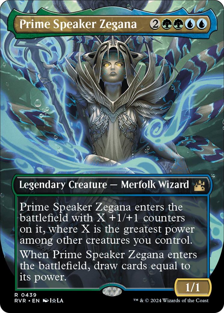 Prime Speaker Zegana (Anime Borderless) [Ravnica Remastered] | Gamers Paradise