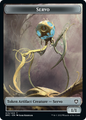Servo // Eldrazi Double-Sided Token [The Brothers' War Commander Tokens] | Gamers Paradise