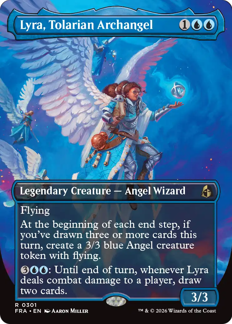 Lyra, Tolarian Archangel (Borderless) [Reality Fracture] | Gamers Paradise