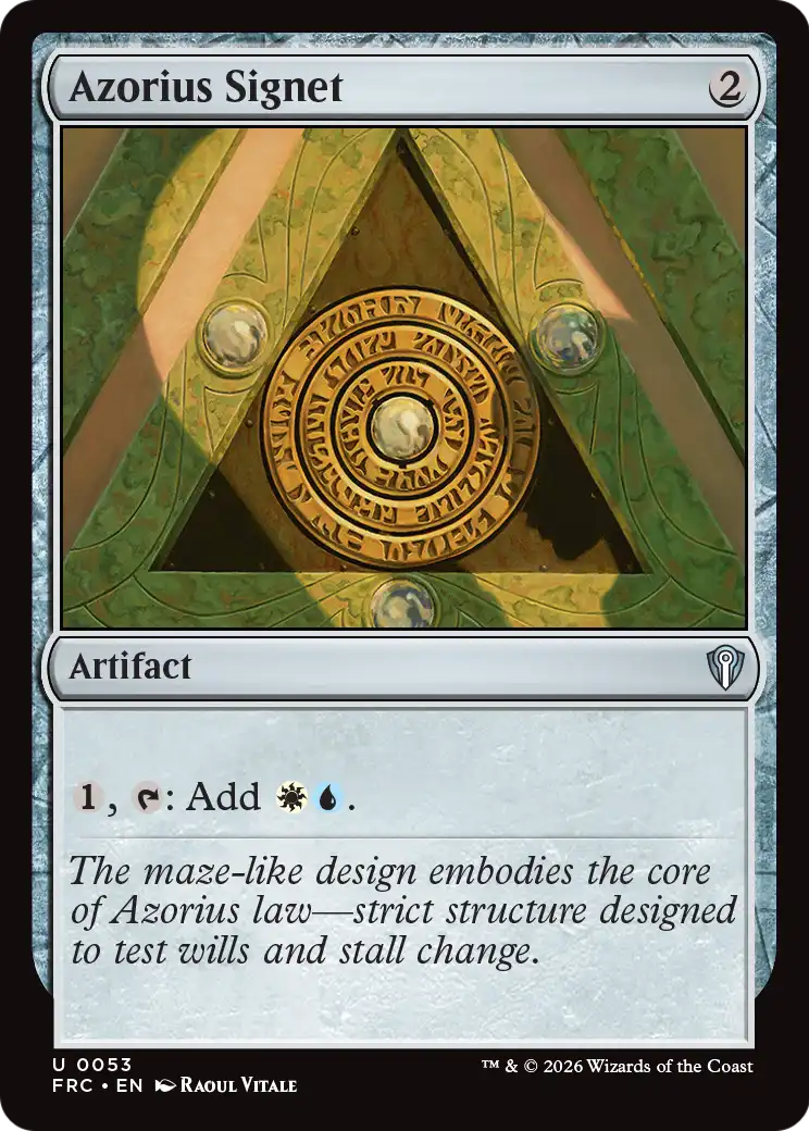 Azorius Signet [Reality Fracture Commander] | Gamers Paradise