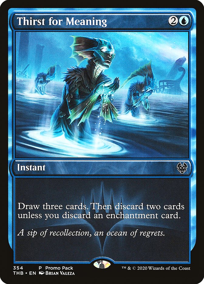 Thirst for Meaning (Promo Pack) [Theros Beyond Death Promos] | Gamers Paradise