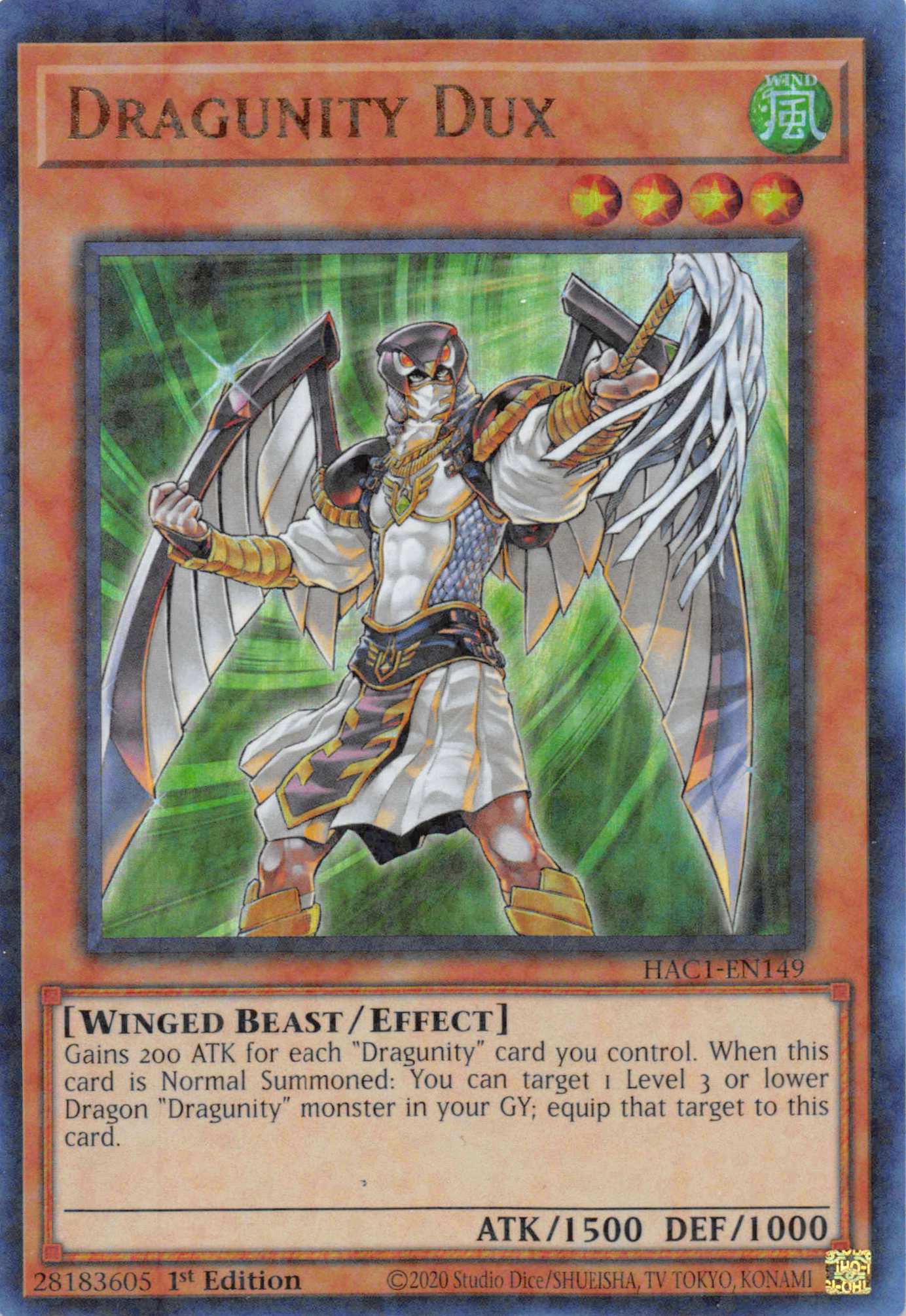 Dragunity Dux (Duel Terminal) [HAC1-EN149] Parallel Rare | Gamers Paradise