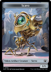 Feather // Servo Double-Sided Token [March of the Machine Commander Tokens] | Gamers Paradise