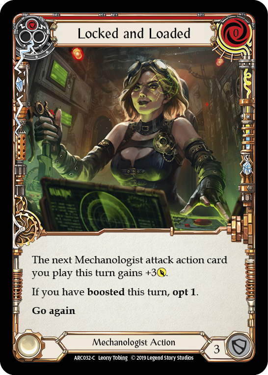 Locked and Loaded (Red) [ARC032-C] (Arcane Rising)  1st Edition Rainbow Foil | Gamers Paradise