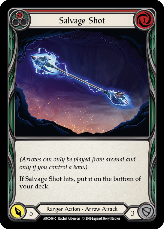 Salvage Shot (Red) [ARC066-C] (Arcane Rising)  1st Edition Rainbow Foil | Gamers Paradise