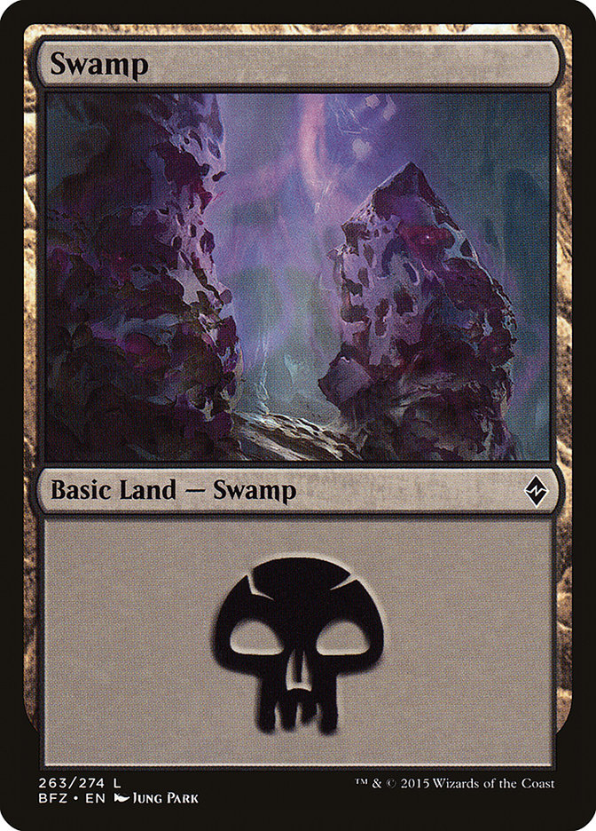 Swamp (263) [Battle for Zendikar] | Gamers Paradise