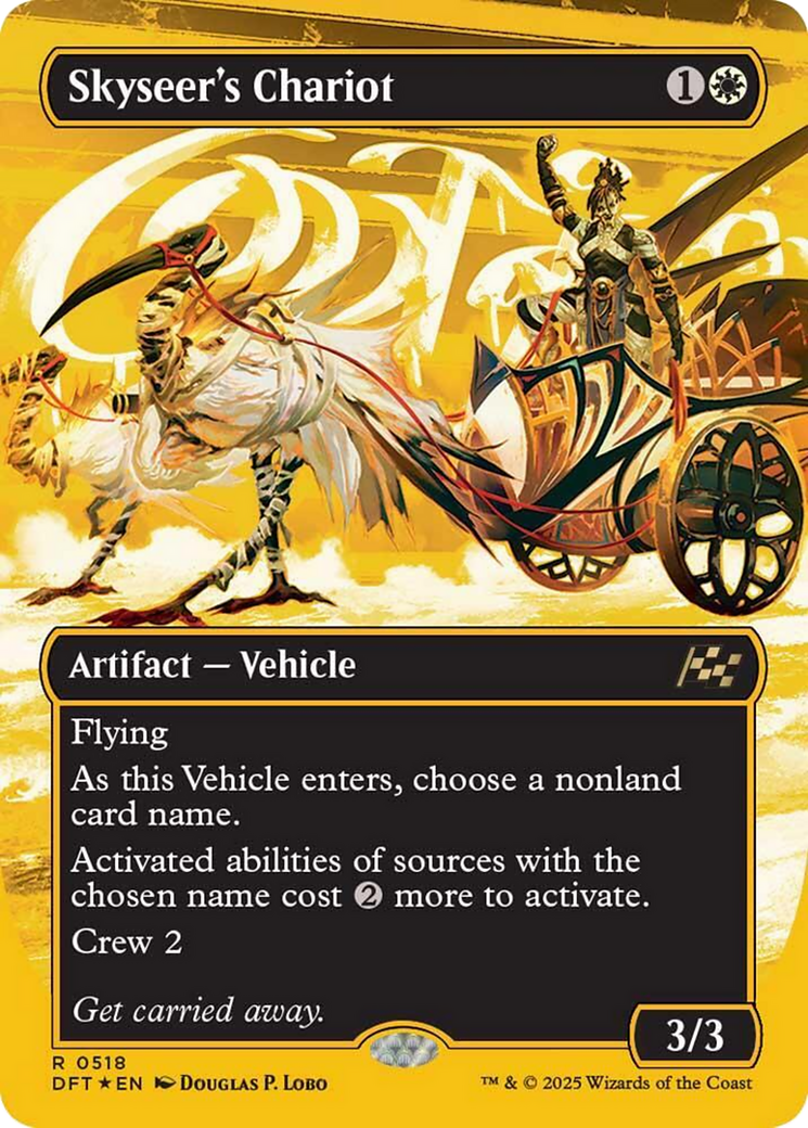 Skyseer's Chariot (Borderless) (First-Place Foil) [Aetherdrift] | Gamers Paradise