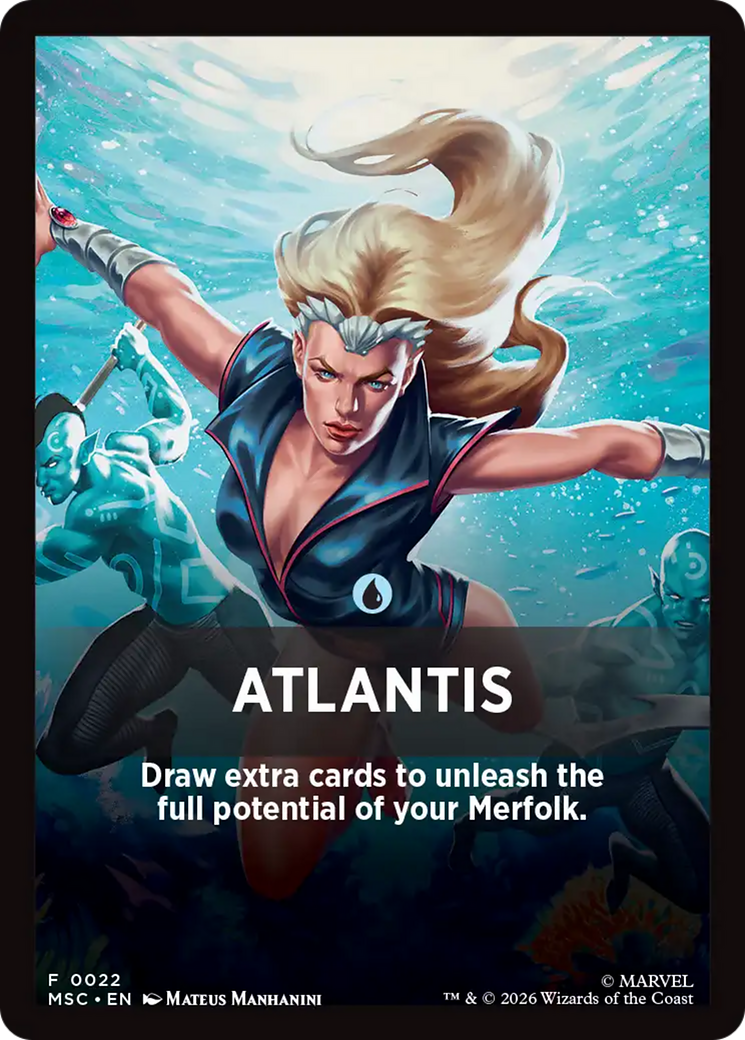Atlantis Theme Card [Marvel Super Heroes Commander] | Gamers Paradise