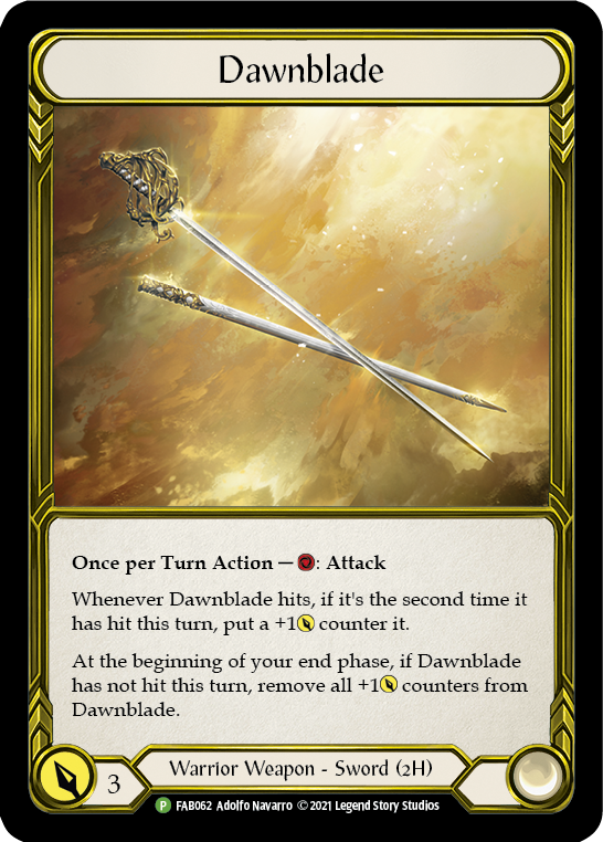 Dawnblade (Golden) [FAB062] (Promo)  Cold Foil | Gamers Paradise