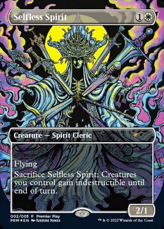 Selfless Spirit (Borderless Alternate-Art) [Regional Championship Qualifiers 2022] | Gamers Paradise