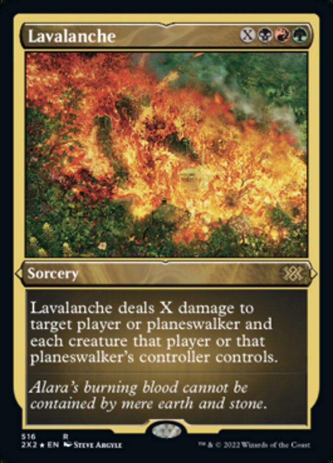 Lavalanche (Foil Etched) [Double Masters 2022] | Gamers Paradise