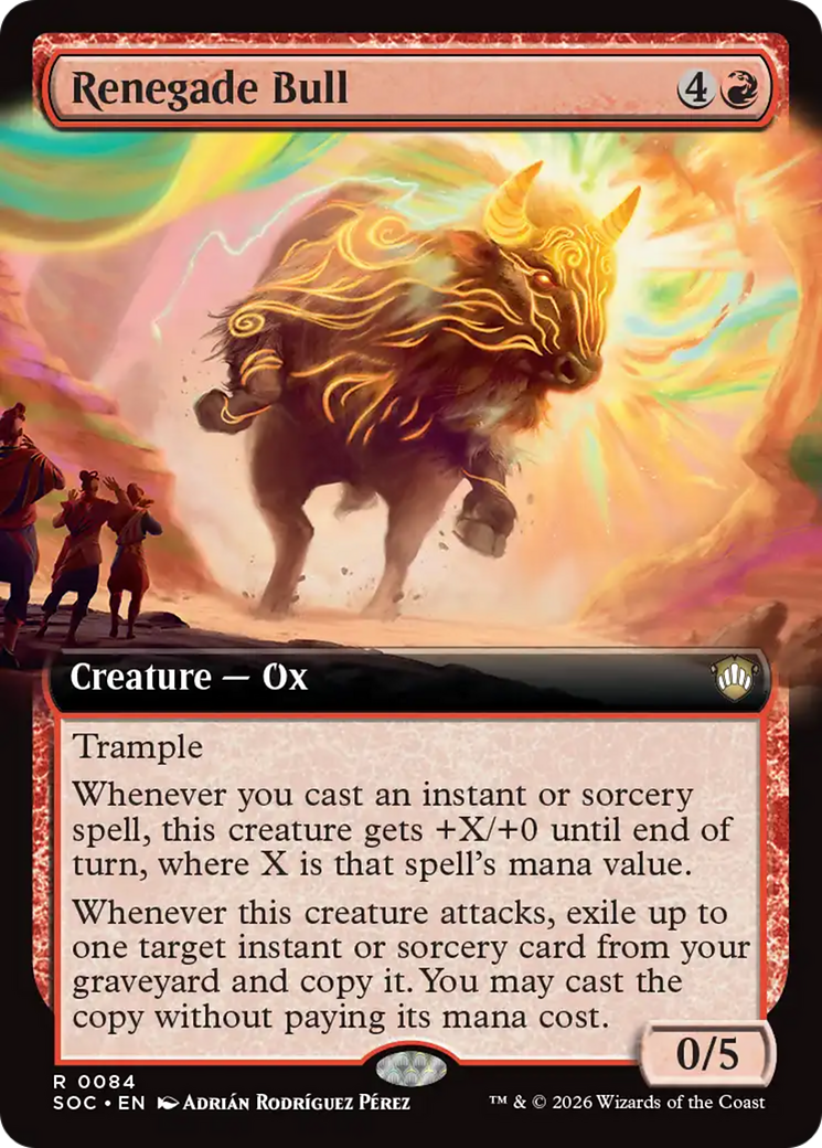 Renegade Bull (Extended Art) [Secrets of Strixhaven Commander] | Gamers Paradise