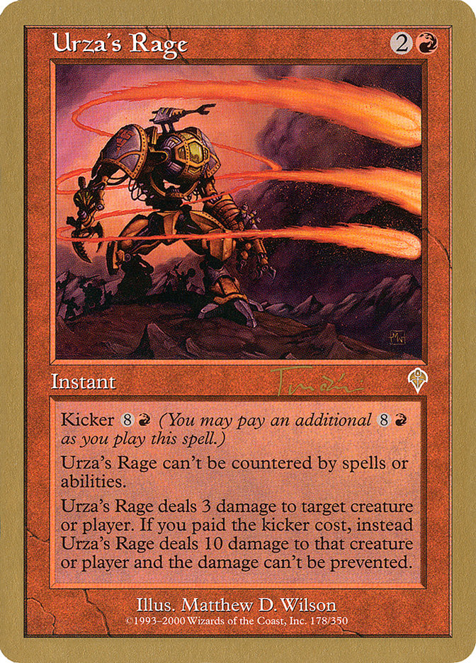 Urza's Rage (Jan Tomcani) [World Championship Decks 2001] | Gamers Paradise