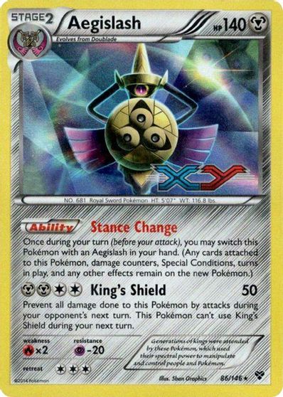 Aegislash (86/146) (Prerelease Promo) [XY: Black Star Promos] | Gamers Paradise