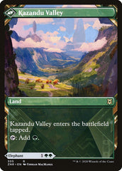 Kazandu Mammoth // Kazandu Valley (Showcase) [Zendikar Rising] | Gamers Paradise
