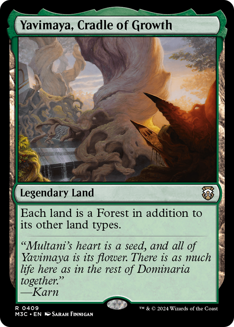 Yavimaya, Cradle of Growth (Ripple Foil) [Modern Horizons 3 Commander] | Gamers Paradise