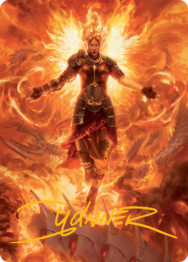 Chandra, Hope's Beacon Art Card (Gold-Stamped Signature) [March of the Machine Art Series] | Gamers Paradise
