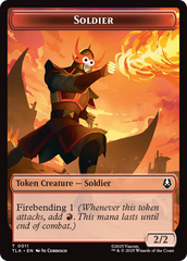 Ally (0005) // Soldier (0002) Double-Sided Token [Avatar: The Last Airbender Tokens] | Gamers Paradise