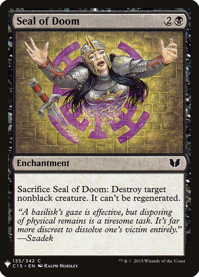 Seal of Doom [Mystery Booster] | Gamers Paradise