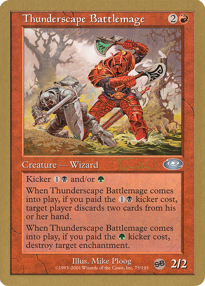 Thunderscape Battlemage (Jan Tomcani) [World Championship Decks 2001] | Gamers Paradise