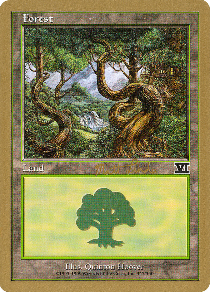 Forest (ml347b) (Matt Linde) [World Championship Decks 1999] | Gamers Paradise