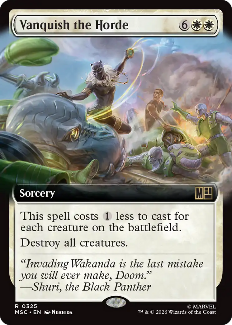 Vanquish the Horde (Extended Art) [Marvel Super Heroes Commander] | Gamers Paradise