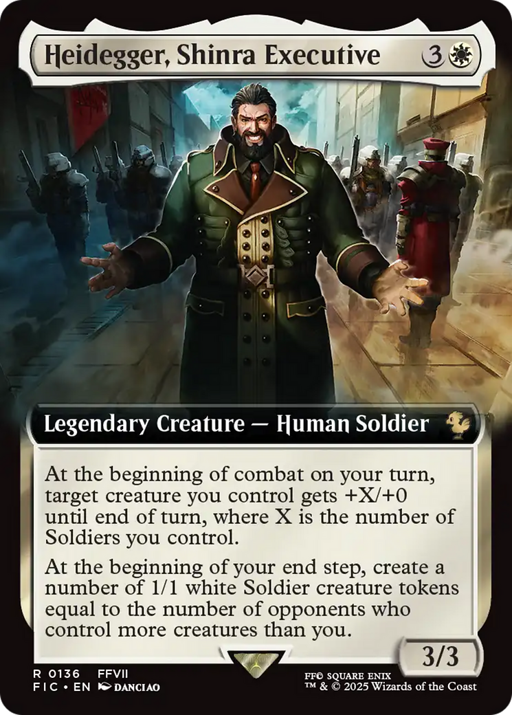 Heidegger, Shinra Executive (Extended Art) [FINAL FANTASY Commander] | Gamers Paradise
