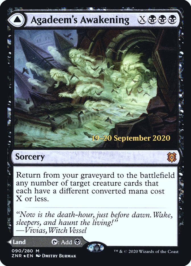 Agadeem's Awakening // Agadeem, the Undercrypt [Zendikar Rising Prerelease Promos] | Gamers Paradise