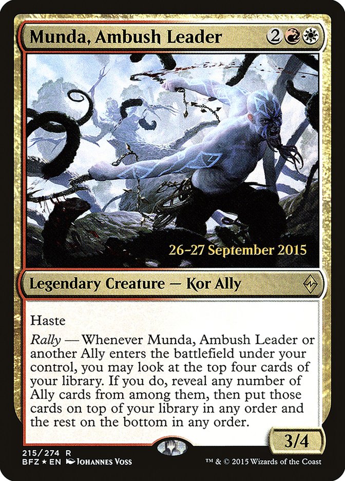 Munda, Ambush Leader [Battle for Zendikar Prerelease Promos] | Gamers Paradise