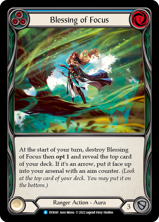 Blessing of Focus (Blue) [DYN161] (Dynasty) | Gamers Paradise