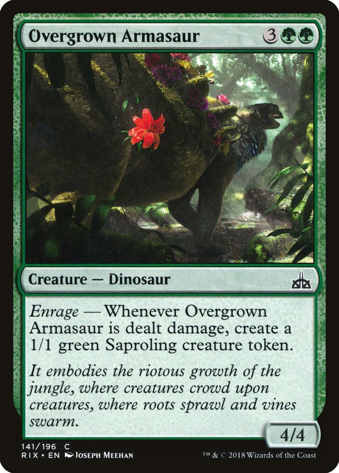Overgrown Armasaur [Rivals of Ixalan] | Gamers Paradise