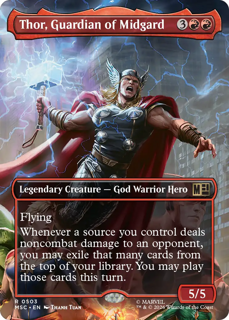 Thor, Guardian of Midgard (Borderless) [Marvel Super Heroes Commander] | Gamers Paradise