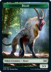 Beast // Soldier Double-Sided Token [Double Masters Tokens] | Gamers Paradise