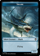 Ape // Shark Double-Sided Token [Outlaws of Thunder Junction Commander Tokens] | Gamers Paradise