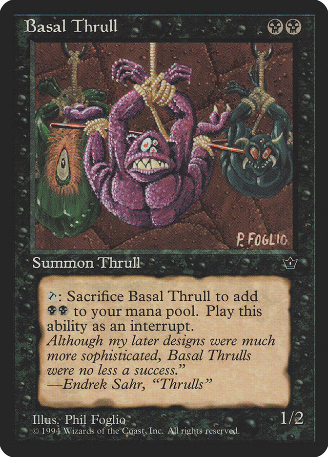 Basal Thrull (Phil Foglio) [Fallen Empires] | Gamers Paradise