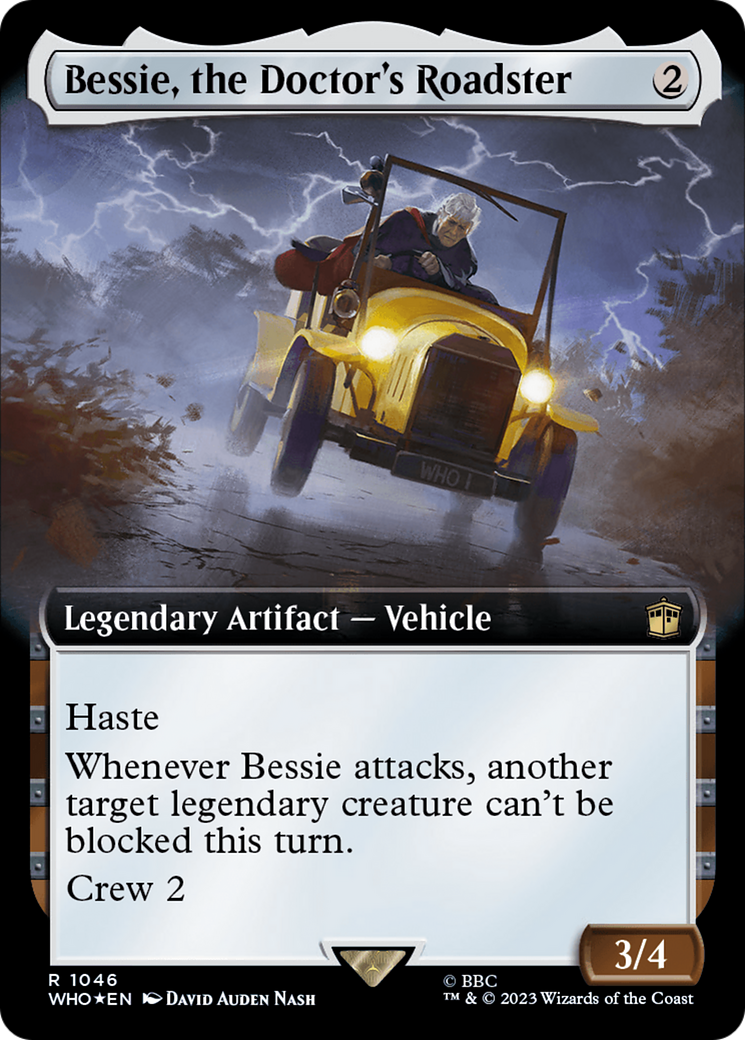 Bessie, the Doctor's Roadster (Extended Art) (Surge Foil) [Doctor Who] | Gamers Paradise