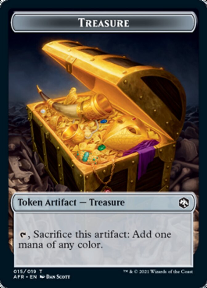 Treasure // Faerie Dragon Double-Sided Token [Dungeons & Dragons: Adventures in the Forgotten Realms Tokens] | Gamers Paradise