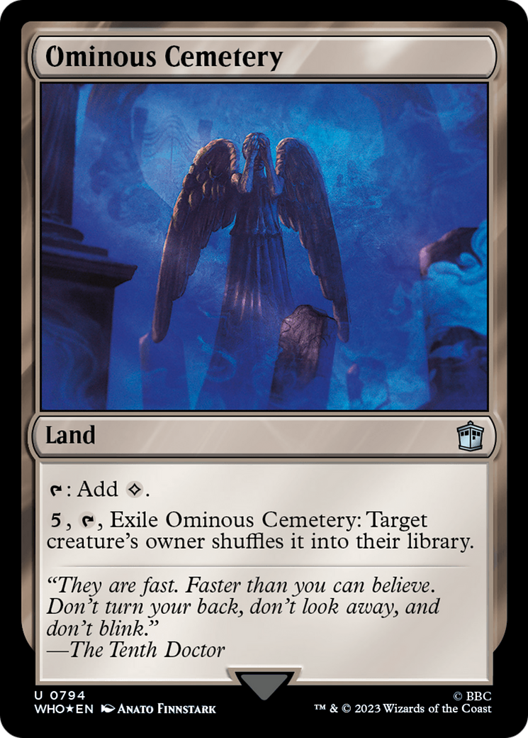 Ominous Cemetery (Surge Foil) [Doctor Who] | Gamers Paradise