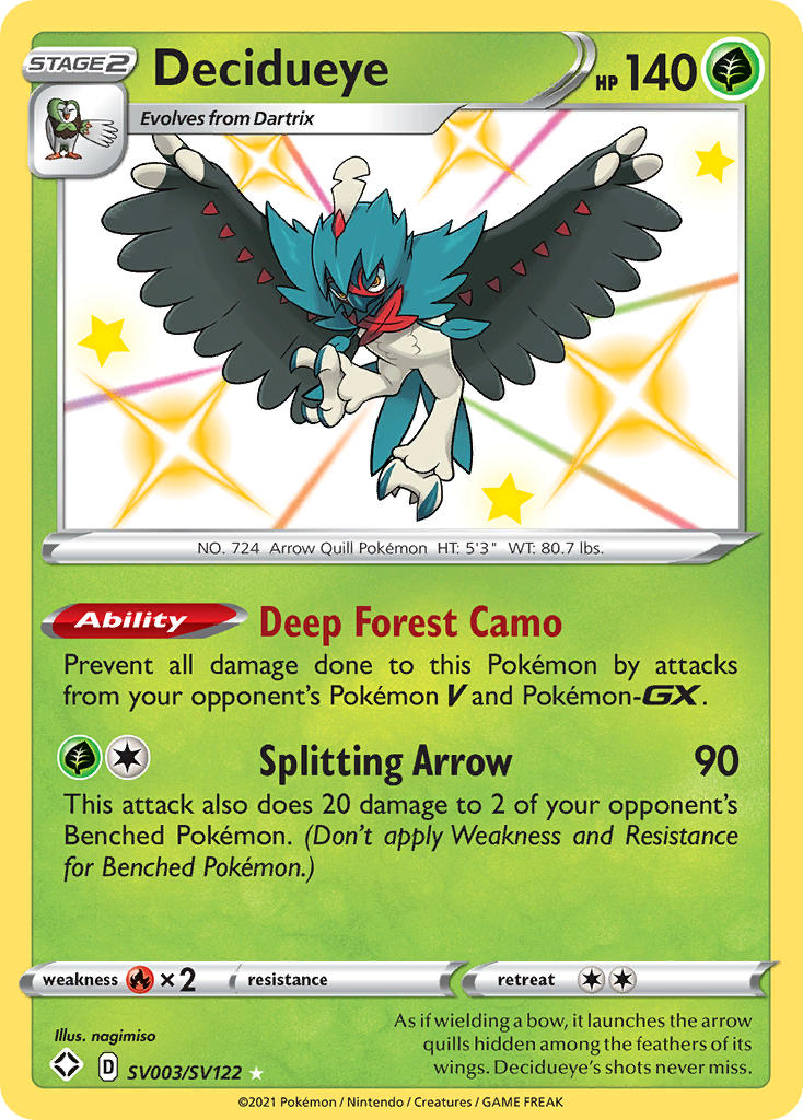 Decidueye (SV003/SV122) [Sword & Shield: Shining Fates] | Gamers Paradise