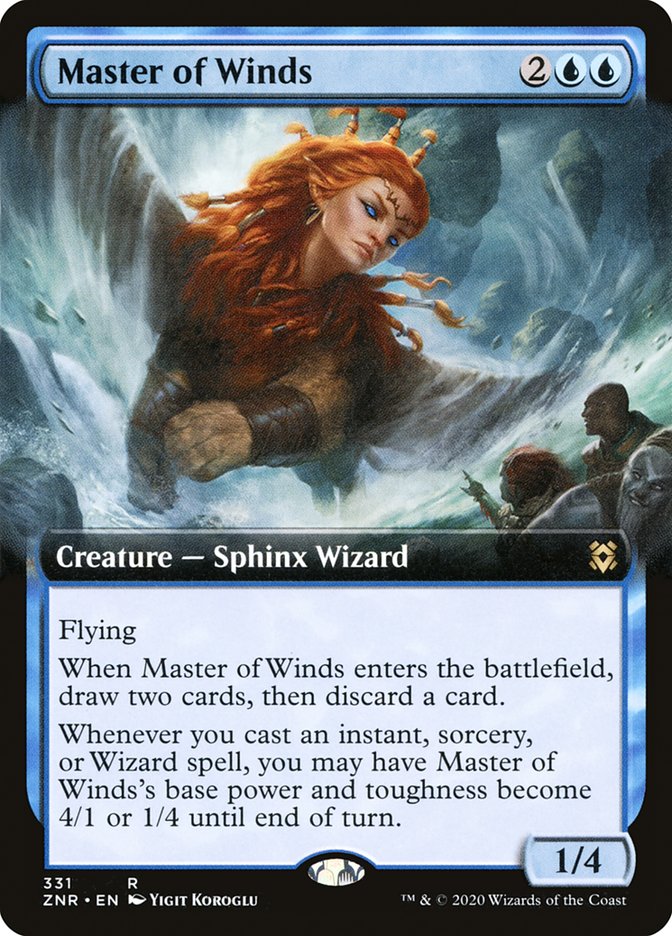 Master of Winds (Extended Art) [Zendikar Rising] | Gamers Paradise