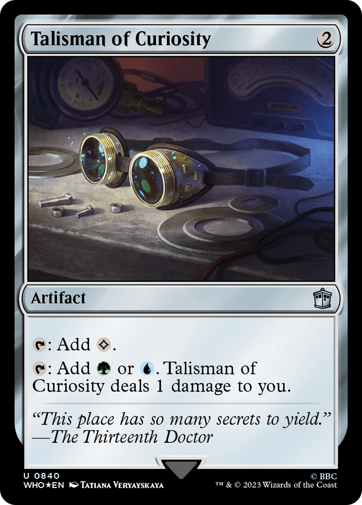 Talisman of Curiosity (Surge Foil) [Doctor Who] | Gamers Paradise