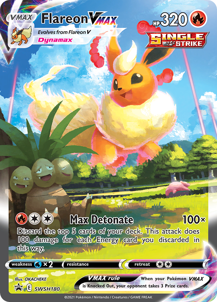 Flareon VMAX (SWSH180) (Jumbo Card) [Sword & Shield: Black Star Promos] | Gamers Paradise